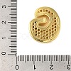 Rack Plating Brass Micro Pave Clear Cubic Zirconia Perdants KK-C067-11G-G-3