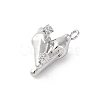 Brass Rhinestone Pendants KK-E793-12P-2