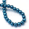 Baking Paint Pearlized Glass Pearl Round Bead Strands HY-Q330-8mm-06-4