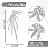 4Pcs 4 Colors Polyester Embroidery Ornament Accessories DIY-NB0008-29A-2