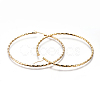 201 Stainless Steel Big Hoop Earrings EJEW-A054-06B-G-2