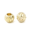 Corrugated Round Brass Beads KK-H520-02C-G-1