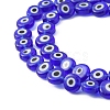 Handmade Evil Eye Lampwork Beads Strands X1-LAMP-S191-02A-03-3