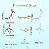 DIY Antler Shape Earring Making Kit DIY-SZ0009-11-7