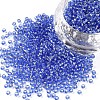 11/0 Grade A Round Transparent Glass Seed Beads X-SEED-Q007-F43-1