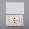 Envelope and Floral Pattern Thank You Cards Sets DIY-WH0161-23E-1