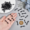 Nbeads 50Pcs 2 Styles Alloy Double Lobster Claw Clasps FIND-NB0004-74-3