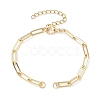 Brass Paperclip Chains Links Bracelet Making AJEW-JB01217-1