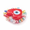 Handmade Evil Eye Lampwork Pendants PALLOY-JF01472-4