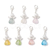 7Pcs Heart Angel Acrylic & Glass Pearl Pendant Decorations HJEW-JM03729-02-2