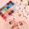 24 Colors Round Imitation Gemstone Acrylic Beads OACR-PH0004-09C-3