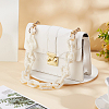 Acrylic Imitation Pearl Rectangle Link Purse Chains FIND-WH0126-254-4