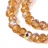 AB Color Plated Transparent Glass Rondelle Beads Strands EGLA-T029-2mm-10L-3