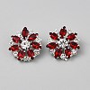 1-Hole Alloy Rhinestone Shank Buttons BUTT-WH0012-20-1