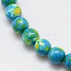Synthetic Ocean White Jade Beads Strands G-L019-8mm-06-2
