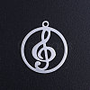 Non-Tarnish 201 Stainless Steel Filigree Charms STAS-T049-T687-1-1