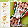 6Pcs 2 Colors Tibetan Style Iron Napkin Rings AJEW-UN0001-34-4