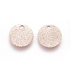 Ion Plating(IP) 304 Stainless Steel Charms STAS-E455-02RG-10mm-1
