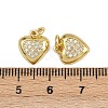 Brass Micro Pave Cubic Zirconia Pendants ZIRC-I367-04G-07-3