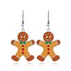 Christmas Theme Alloy Plastic Dangle Earrings FS-WG6FBD6-16-1
