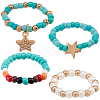 6Pcs 2 Styles Glass Beaded Decorative Rings for Smartwatch Band AJEW-CP0009-94A-7