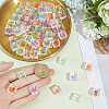 80Pcs Transparent Acrylic Beads OACR-SC0003-01-3