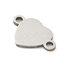 201 Stainless Steel Laser Cut Connector Charms STAS-R133-02P-09-2