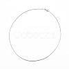 Brass Herringbone Chain Round Snake Chain Necklaces X-NJEW-Q285-01-1