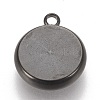 304 Stainless Steel Pendant Cabochon Settings STAS-K202-03D-B-2