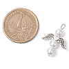 Shell Pearl Beaded Angel Pendants PALLOY-JF03016-2