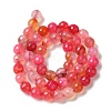 Dyed & Heated Natural Dragon Veins Agate Beads Strands G-P539-A01-04-3