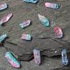 3Pcs Electroplate Natural Quartz Crystal Beads Strands G-FS0001-66-4
