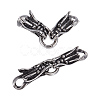 2Sets 304 Stainless Steel Spring Gate Rings STAS-OC0001-36-1