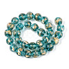 Handmade Gold & Silver Foil Glass Beads FOIL-N030-03A-01E-2