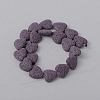 Dyed Natural Lava Rock Bead Strands G917-4-2