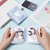 2 Books 2 Colors 3 Inch PVC Mini Love Heart Hollow Photocard Holder Book AJEW-CP0005-36-3