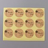 Round Dot Kraft Paper Adhesive Label Stickers STIC-WH0012-07-1
