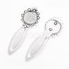 Tibetan Style Bookmark Cabochon Settings TIBE-S169-AS-NR-2