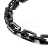 PVD Vacuum Plating Rectangle 201 Stainless Steel Chain Bracelets BJEW-N240-06EB-2