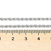 Tarnish Resistant 304 Stainless Steel Rope Chain Necklaces STAS-M174-008P-A-2