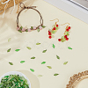 500Pcs 5 Colors Transparent Acrylic Charms TACR-SP0001-35-3
