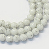 Baking Paint Glass Round Bead Strands DGLA-Q019-6mm-41-1