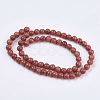 Synthetic Goldstone Bead Strands X-G-R193-04-6mm-2