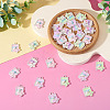 32Pcs 4 Colors Alloy Enamel Pendants FIND-TA0008-76B-5