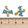 304 Stainless Steel Enamel Pendants STAS-G370-01G-02-3
