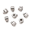304 Stainless Steel Crimp Beads X-STAS-A151-04P-1