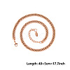 3MM Unisex 304 Stainless Steel Curb Chains Necklaces GG8738-3-1