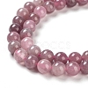 Natural Old Rose Madagascar Rose Quartz Beads Strands G-B076-A01-02-4