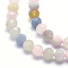 Natural Morganite Beads Strands G-O166-25-3mm-3