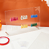2Pcs Rectangle Acrylic Nail Art Display Board MRMJ-FH0001-62-4